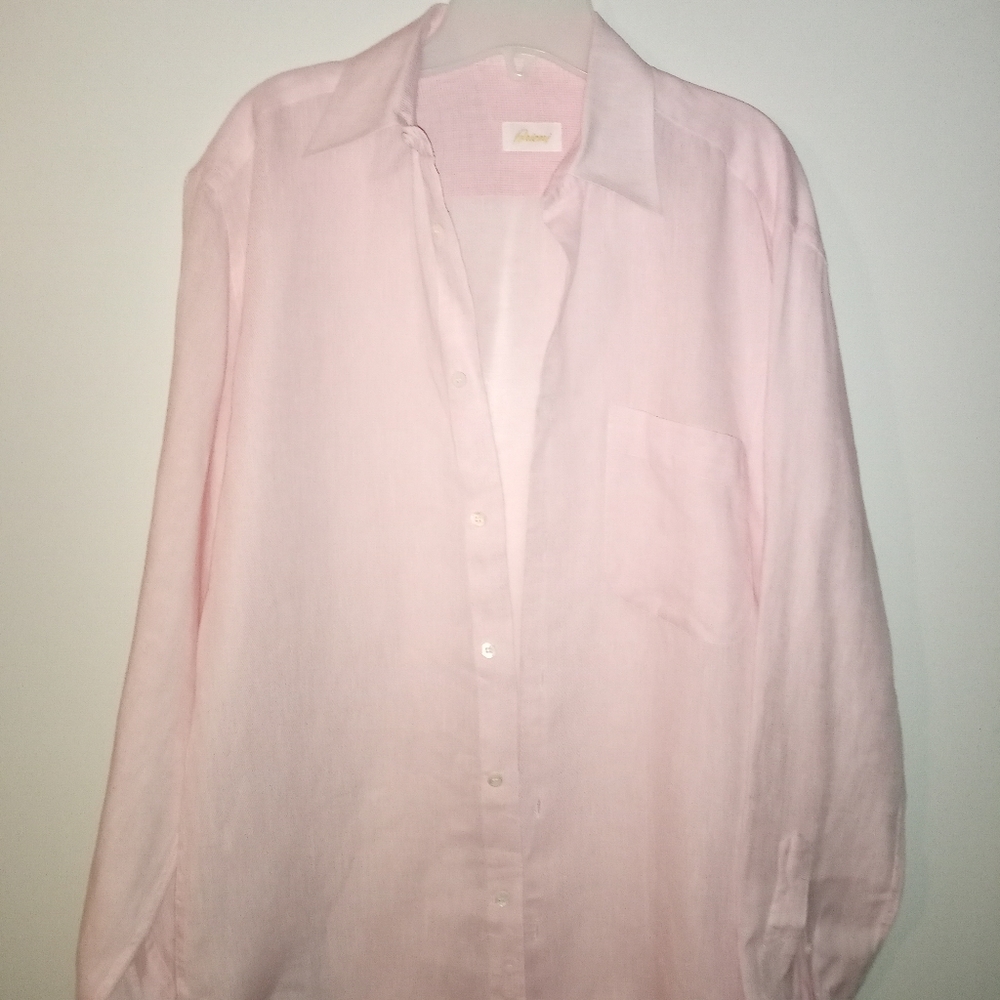 Brioni /Pink/100%-Linen Shirt